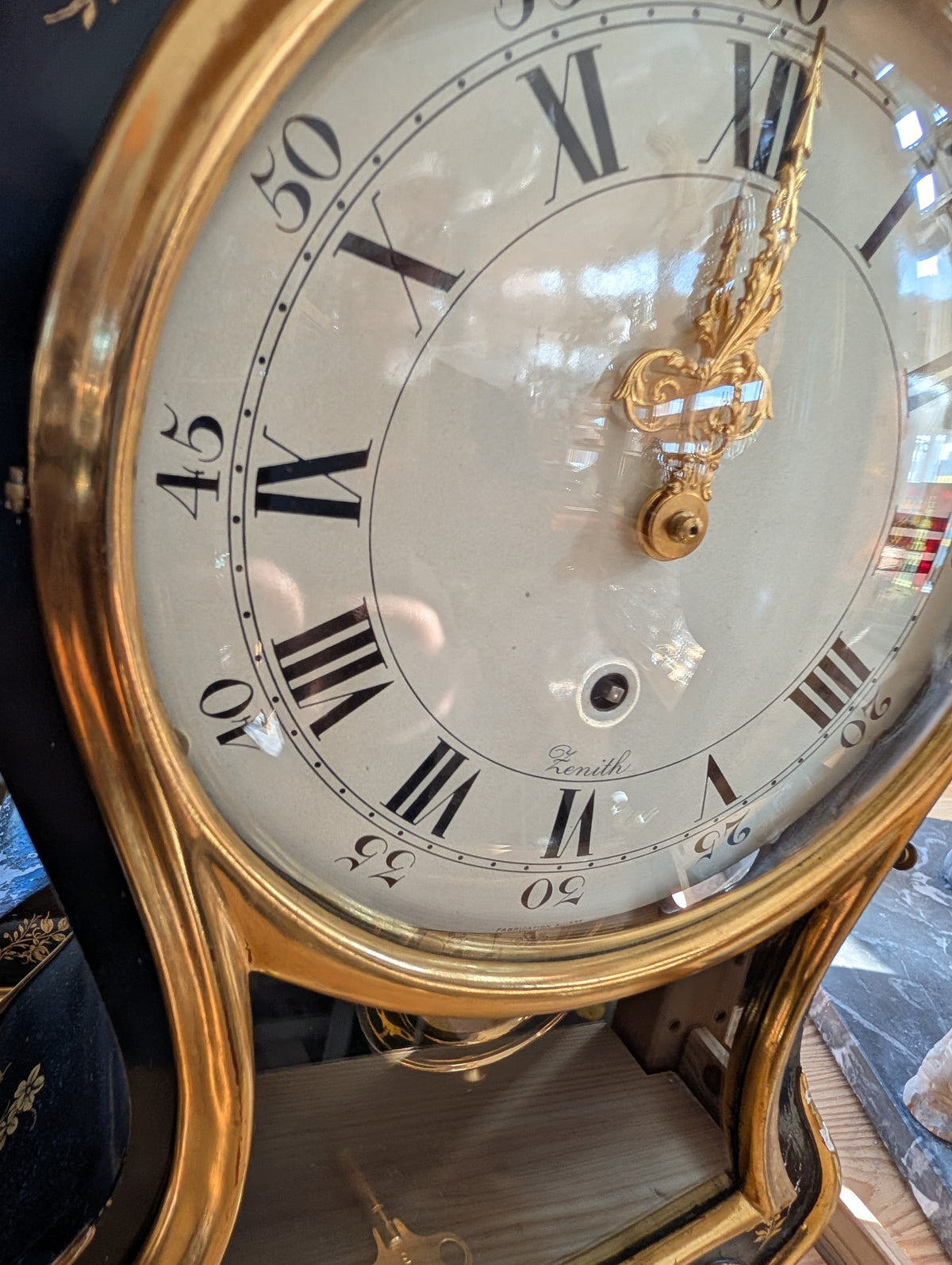 Antike Zenith Pendule Tischuhr um 1900 – Funktionsfähig, 1/2-Stundenschlag