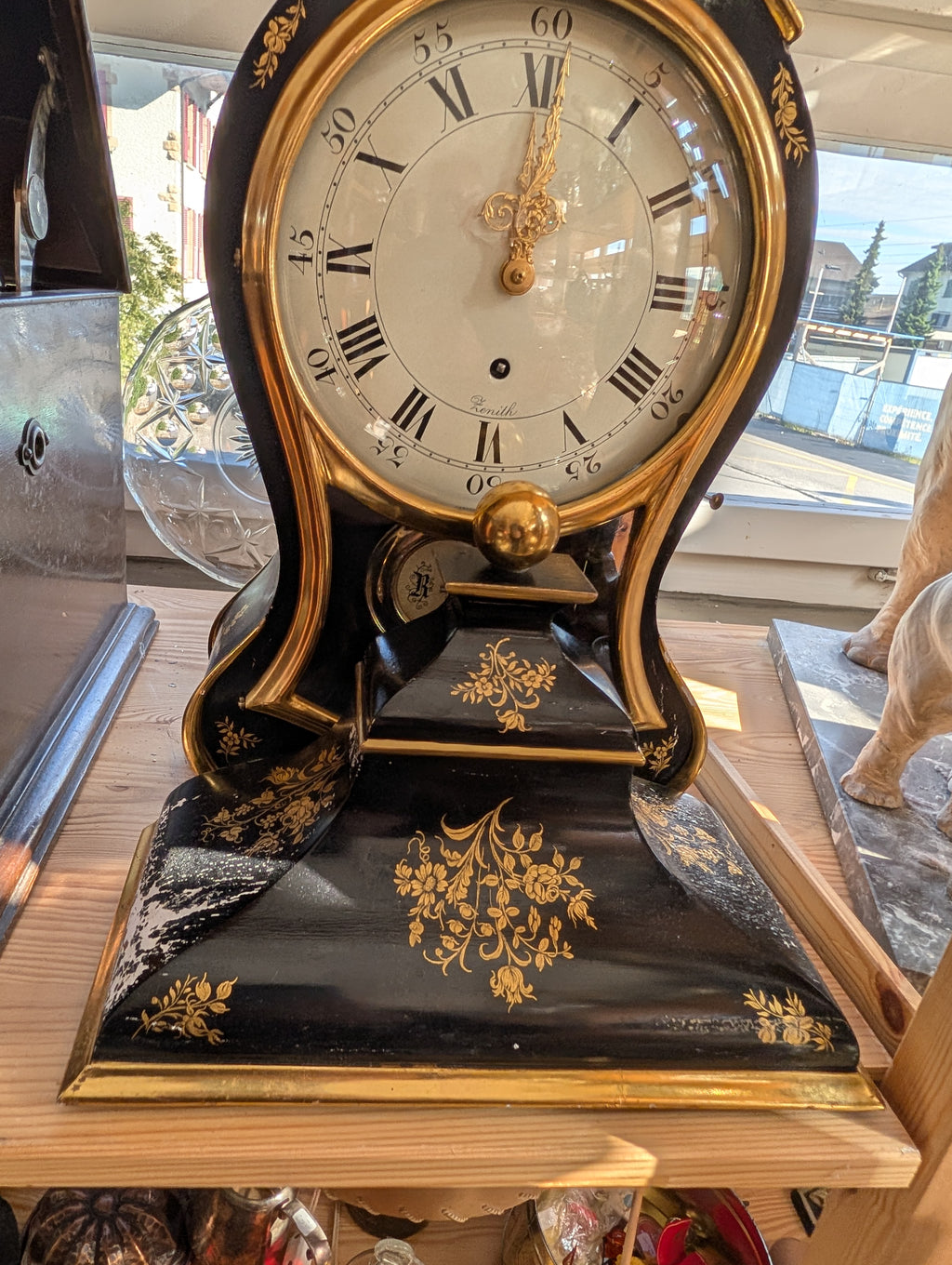 Antike Zenith Pendule Tischuhr um 1900 – Funktionsfähig, 1/2-Stundenschlag