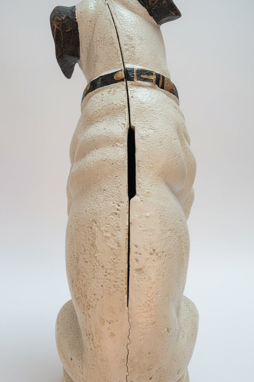 Gusseisen Sparkasse Hund – Antike Spardose, Vintage Sammlerstück