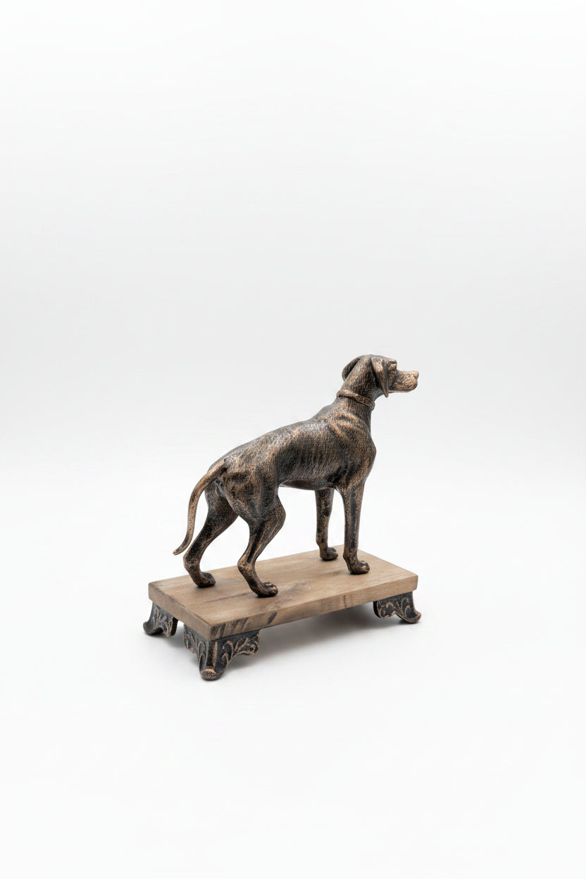 Eleganter Greyhound Hund Figur – Dekorative Tierfigur, 12 x 23 cm