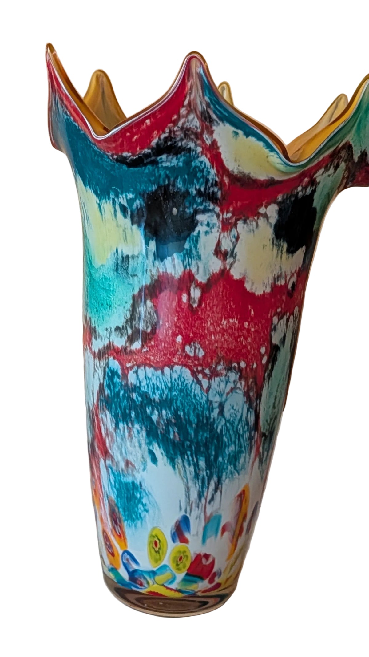 Grosse Murano-Glasvase aus Italien – 42 cm