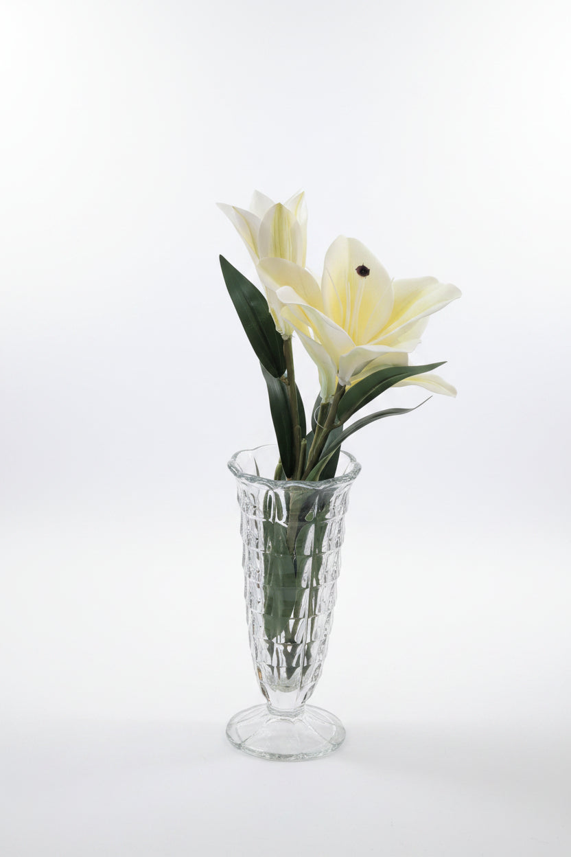 Vase en verre antique – Hauteur 26 cm