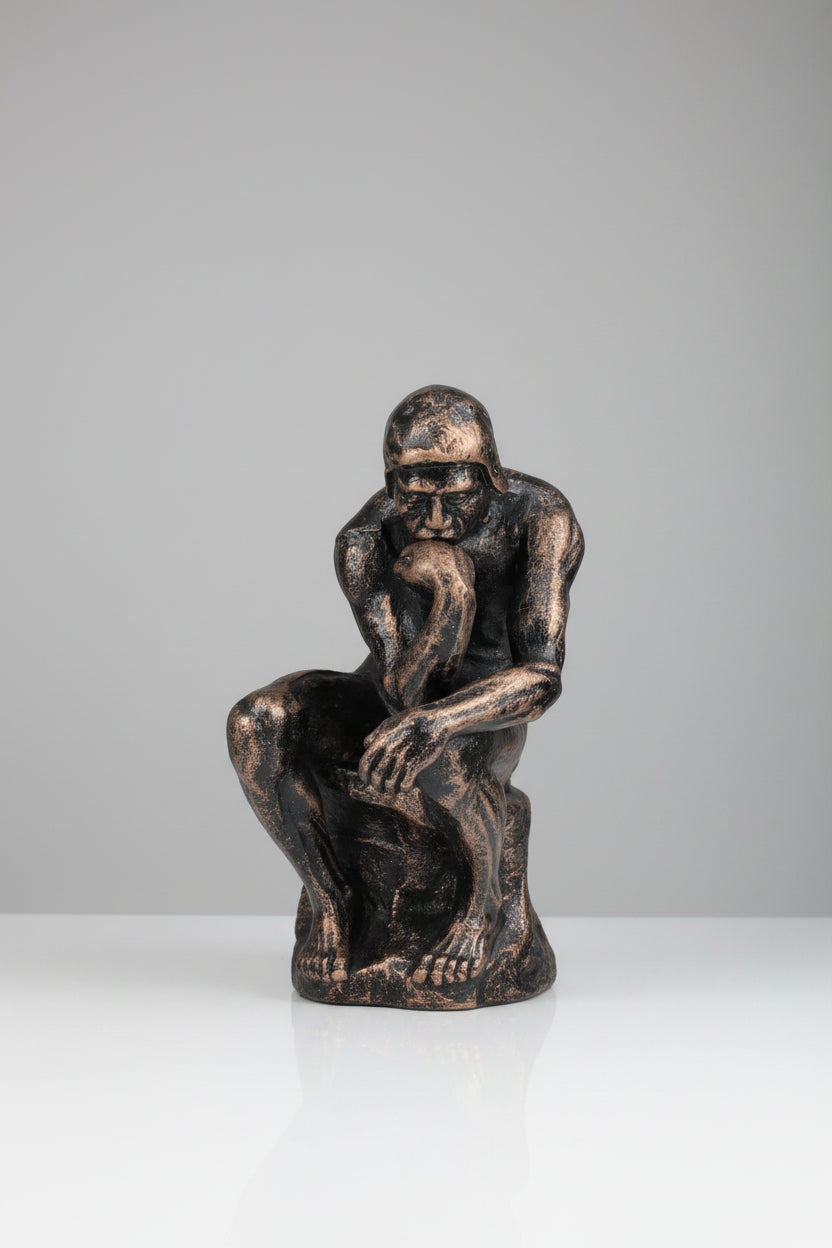 Der Denker Gusseisen Figur 27 cm – Innen & Aussen
