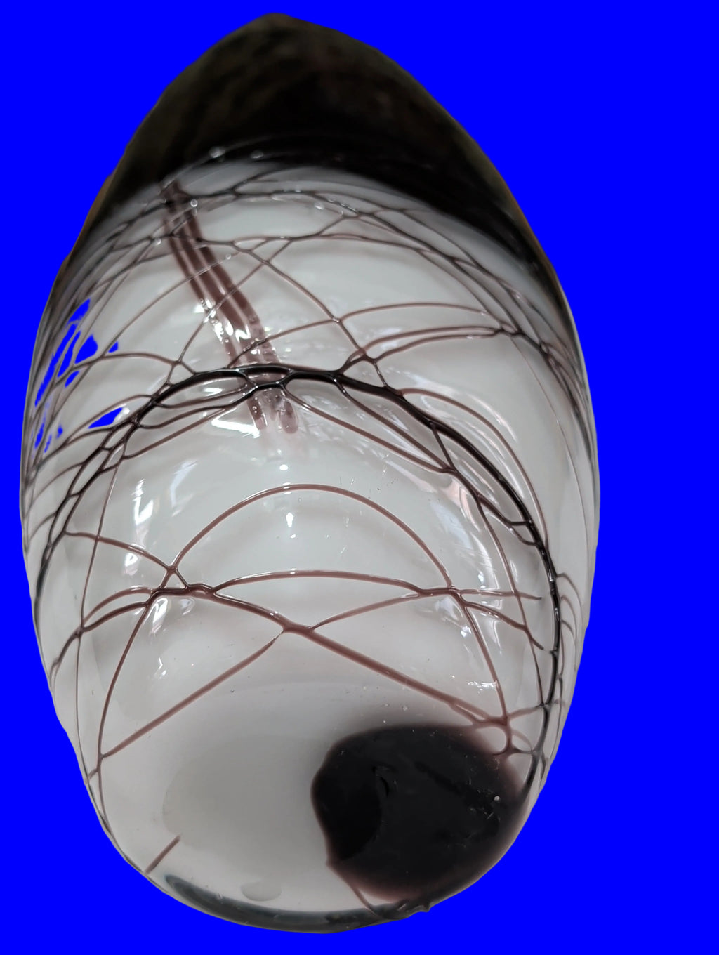 Véritable vase en verre de Murano – Artisanat vénitien, hauteur 22 cm