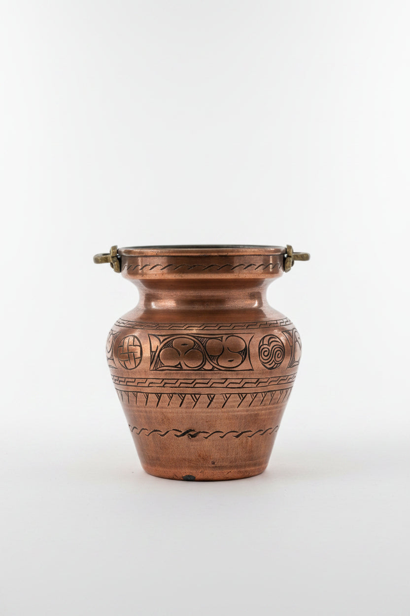 Vase en cuivre antique – Objet décoratif en cuivre