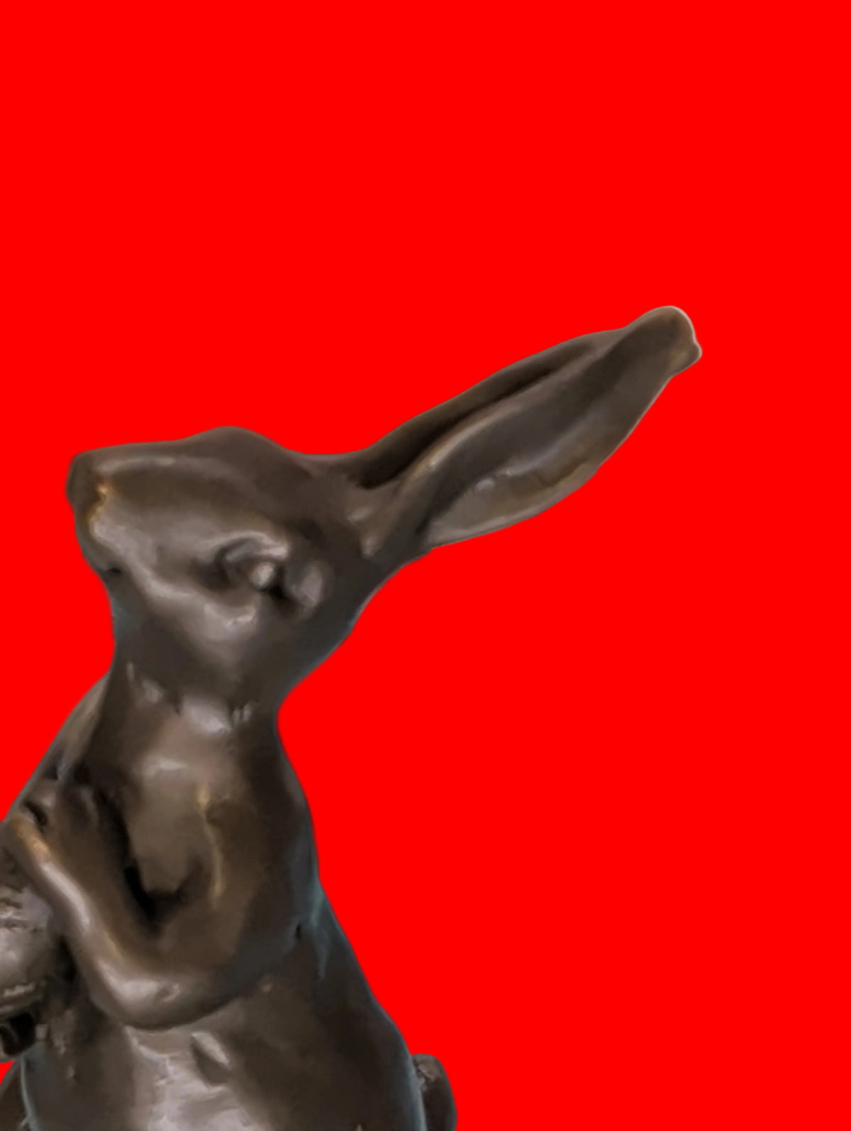 Bronzefigur Hase – Liebhaberstück mit feiner Patina