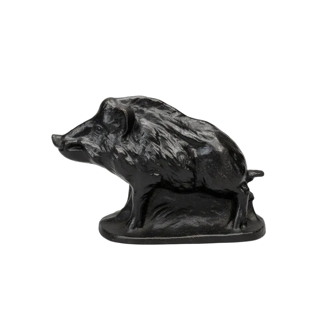 Antike Wildschwein Keiler Figur – Vermutlich Alabaster – L. 28 cm / H. 19 cm