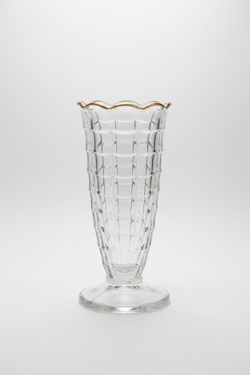 Antike Glasvase – Höhe 26 cm