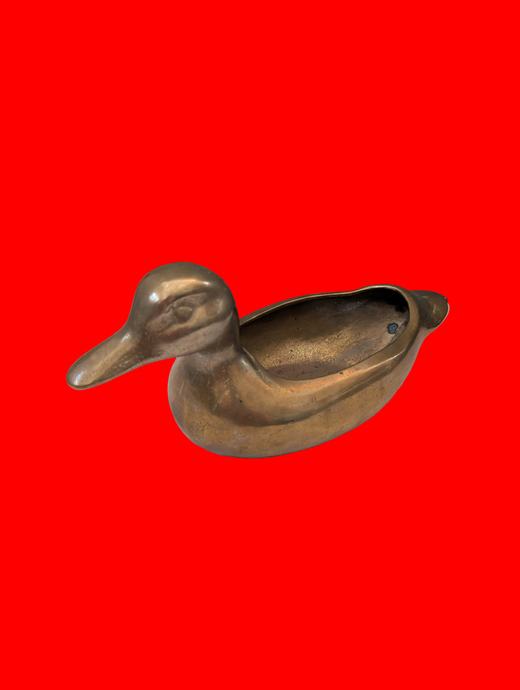 Blumenvase Ente Messing – Dekoratives Sammlerobjekt