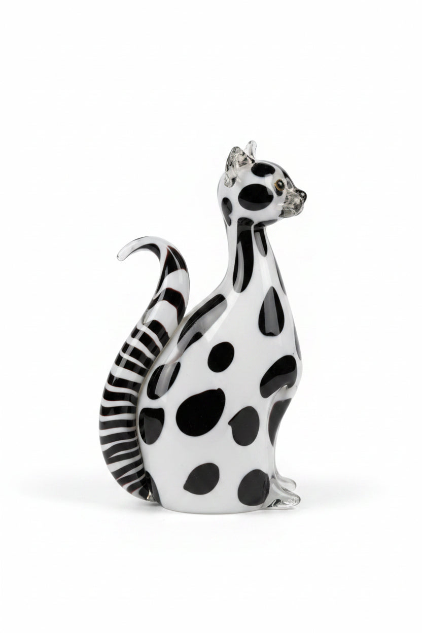 Katze aus Glas – Dekorative Glasfigur