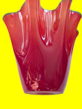 EINE TOP MURANO ?? ROTE BLUMEN VASE TOP ZUSTAND