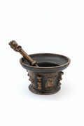 Riesiger Bronze-Mörser mit Original-Stössel – Antikes Sammlerstück