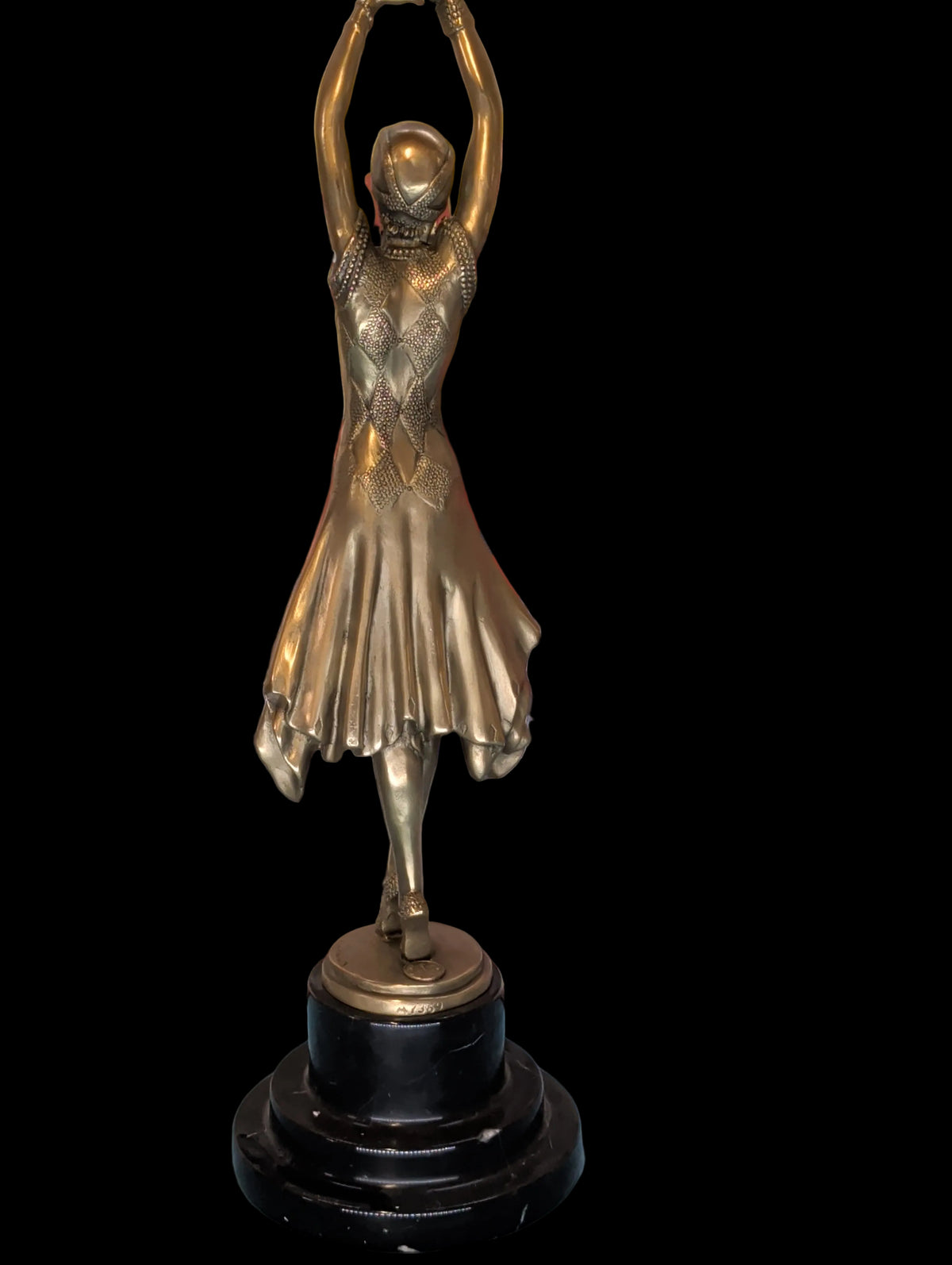 Vergoldete Bronzefigur – 45 cm, Edles Sammlerstück