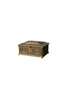 Antike Bronze Schatulle – Reich Verziert – 17 × 15 × 8 cm – Sammelstück