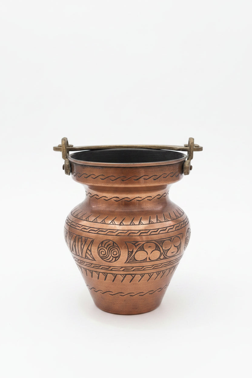 Vase en cuivre antique – Objet décoratif en cuivre