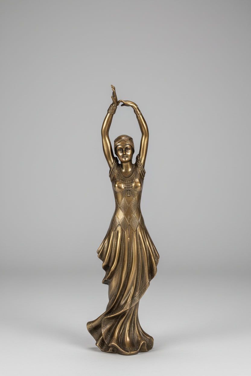 Vergoldete Bronzefigur – 45 cm, Edles Sammlerstück