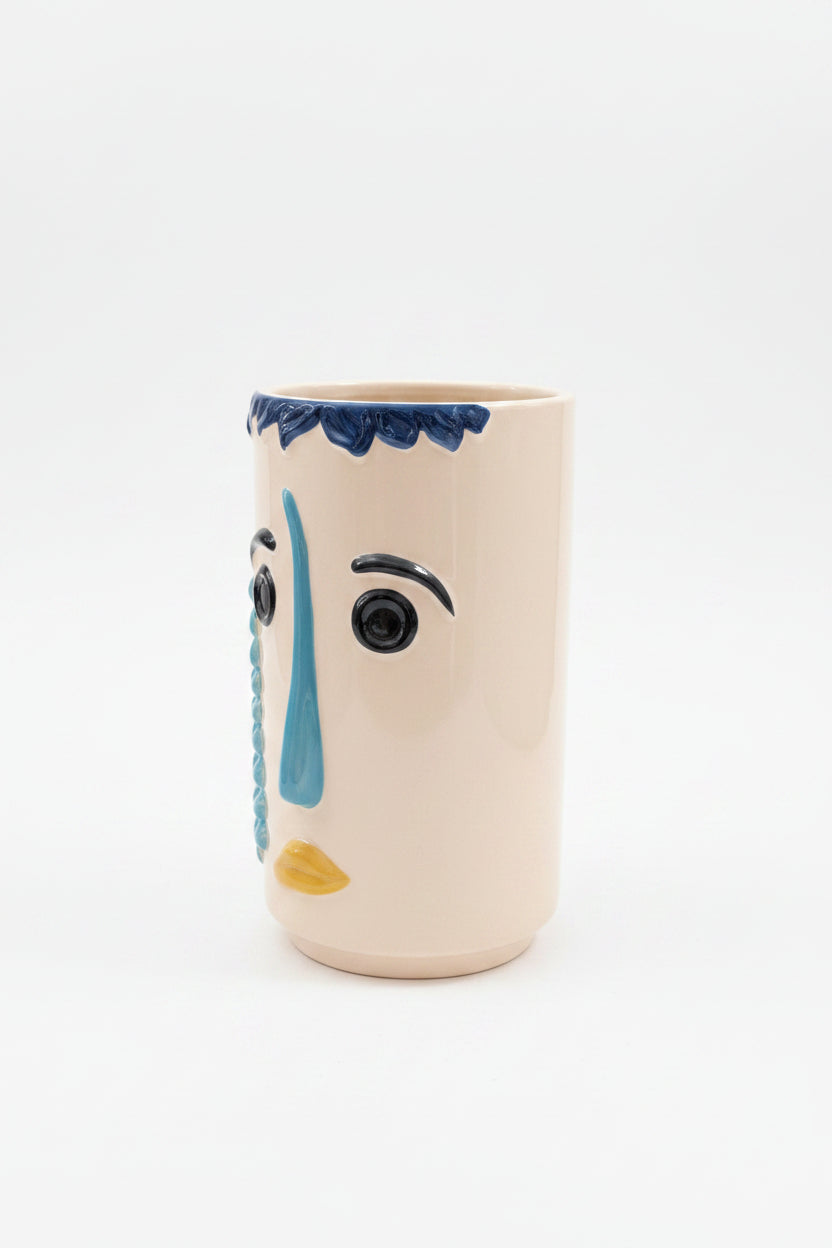 Porzellan Skulptur-Vase 29 cm – Kunstvolle Glasvase