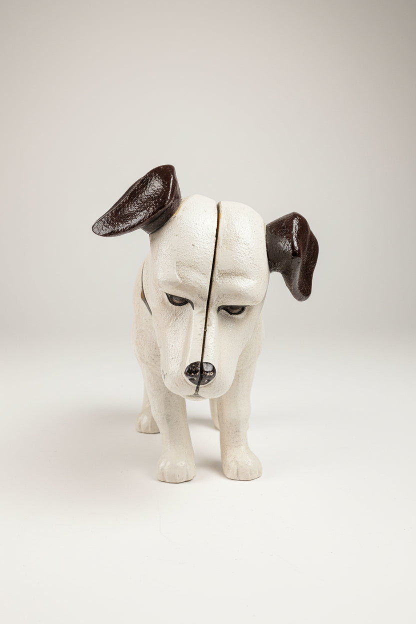 Gusseisen Sparkasse Hund – Antike Spardose, Vintage Sammlerstück