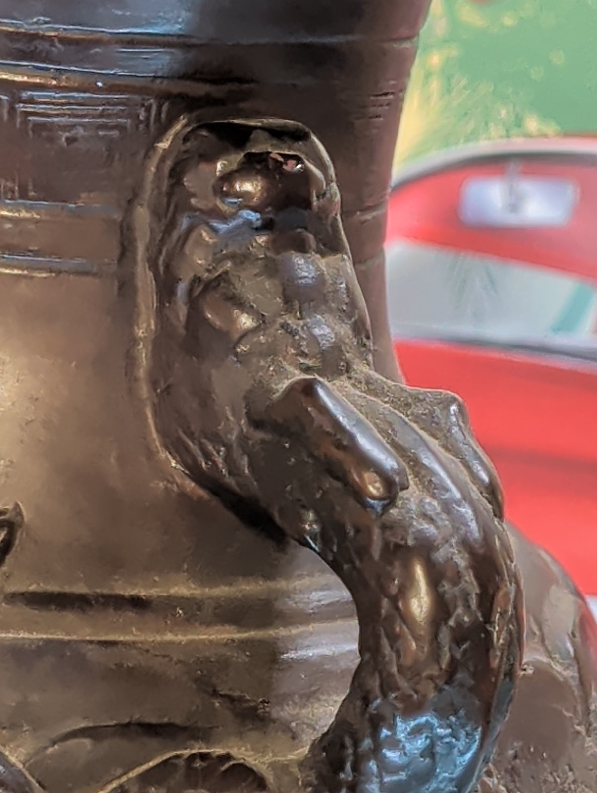 Antike Japanische Bronze-Amphoren-Vase – 19. Jahrhundert, Sammlerstück