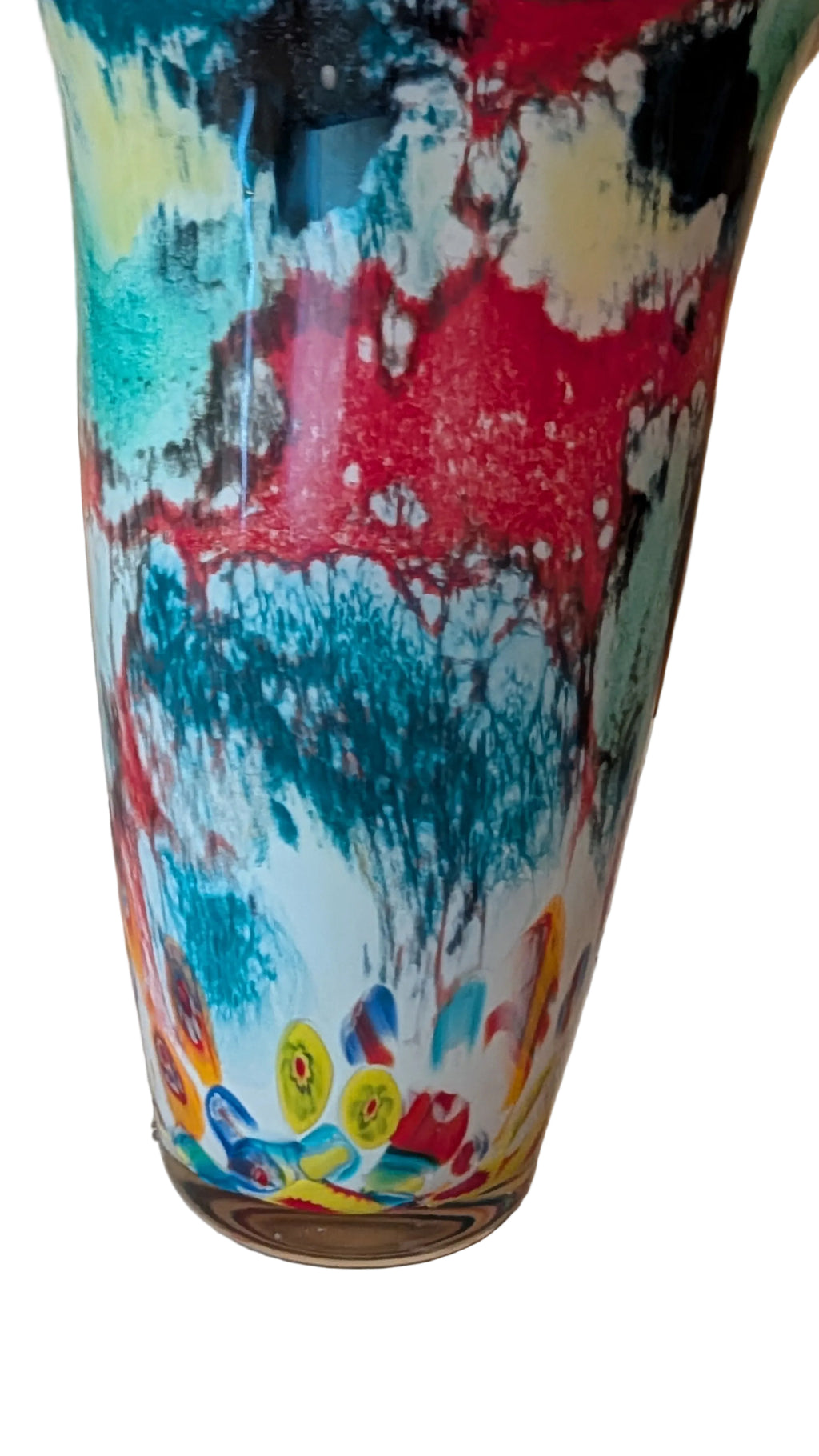 Grosse Murano-Glasvase aus Italien – 42 cm