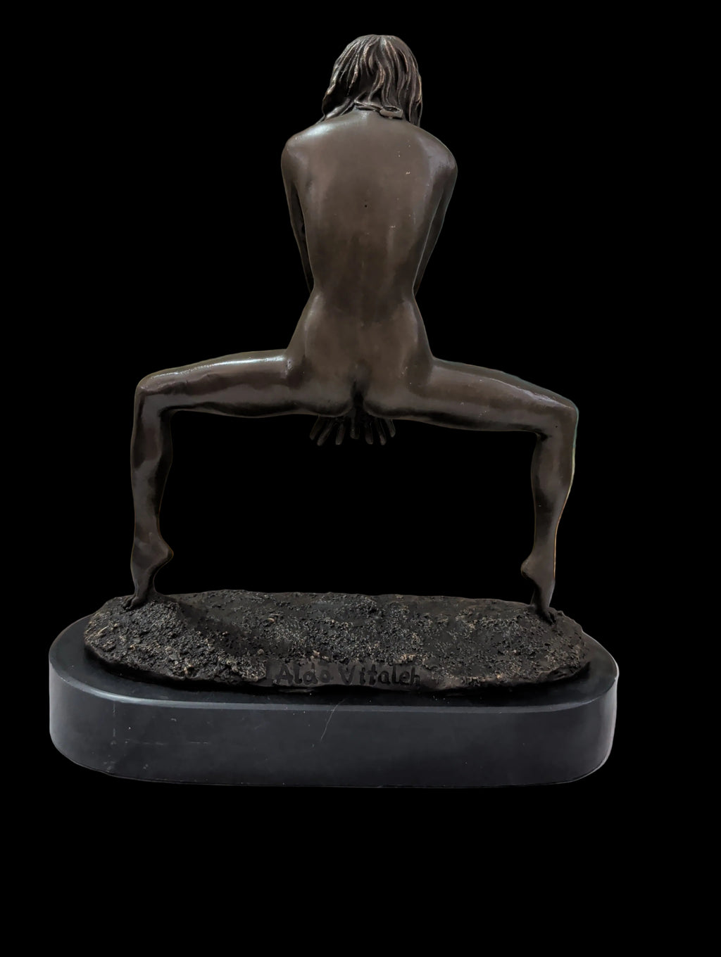 Bronze Figure – Sculpture de femme nue, Objet de collection 22 cm