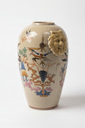 Porzellan Vase auf Sockel – Dekorative Ziervase, Höhe 44 cm