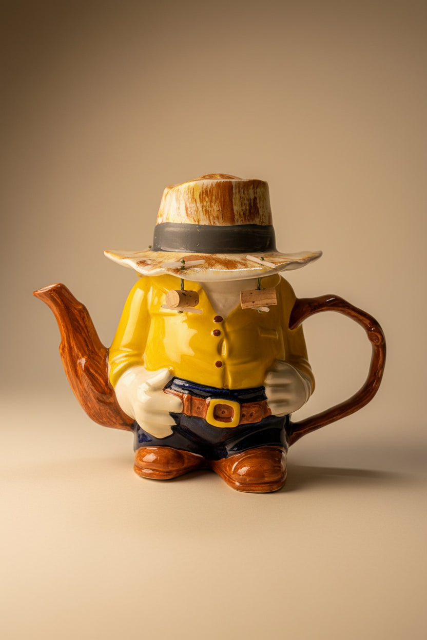 Cowboy Teekanne Porzellan – Ausgefallenes Sammlerstück