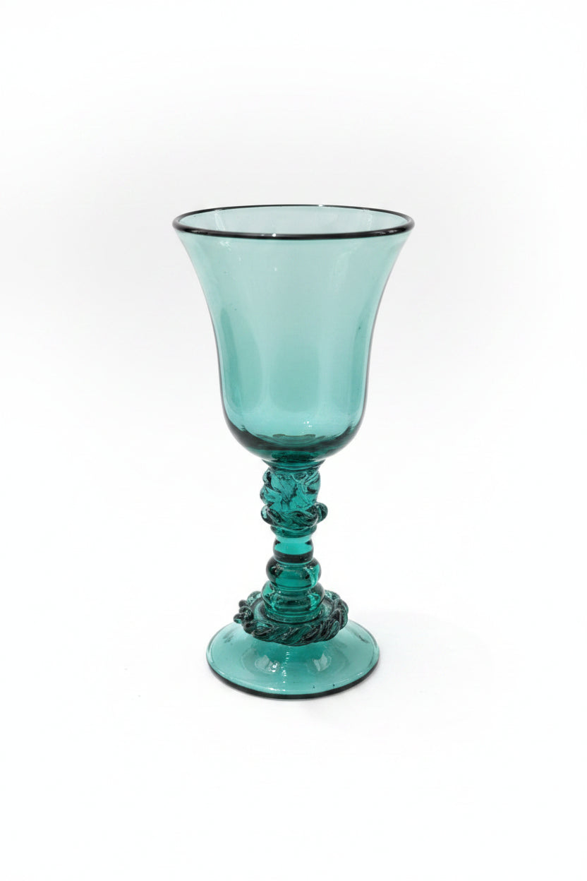 Glas Kelch Dunkel 21 cm – Dekorative Glasfigur