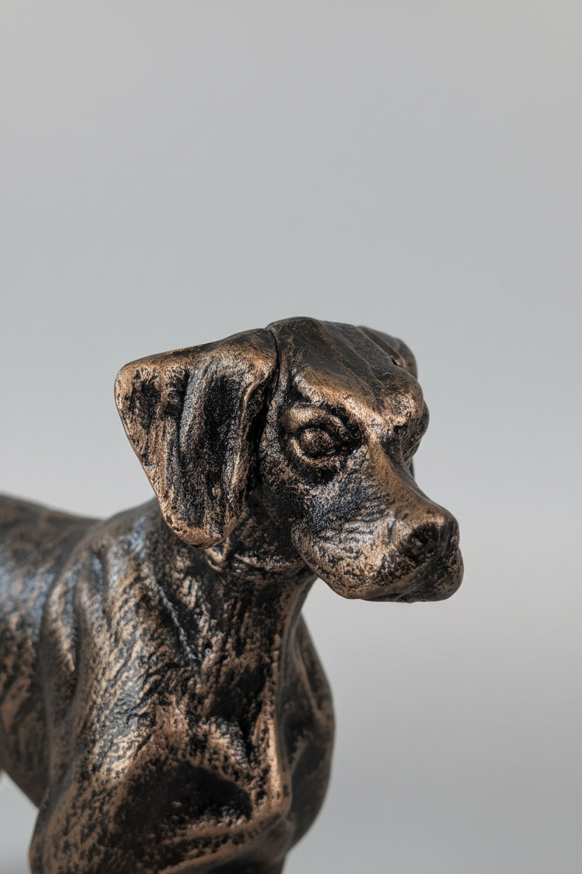 Eleganter Greyhound Hund Figur – Dekorative Tierfigur, 12 x 23 cm